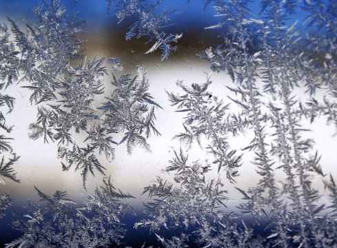 christmas cold frost glass